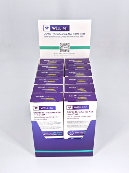 WELLlife Covid-19/Flu A&B Home Test,Health Canada Approved